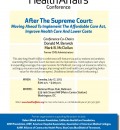 July 17 Conference: After the Supreme Court – Implementing Affordable Care Act